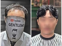 남자가발 기본 반 리프컷 드라이펌 (5:5기…